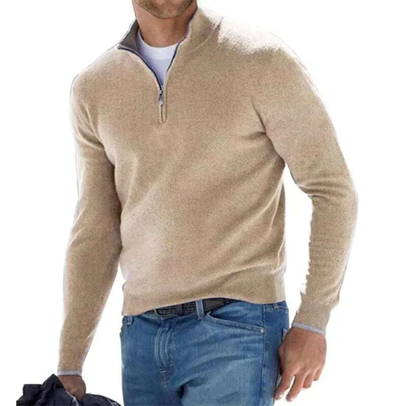 RALPH POLO - Stylish zipper sweater for men (Italian design)