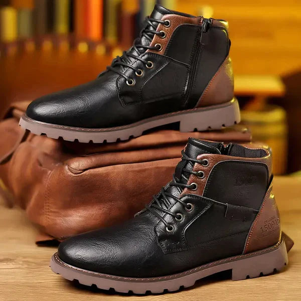 Jethro | Lace-up boots made from premium leather (Copy)