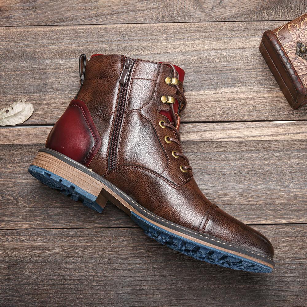 Aaron | Handcrafted premium leather oxford boots